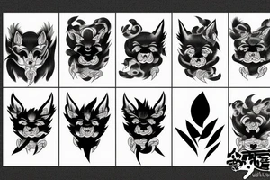 japanese Inugami tattoo idea