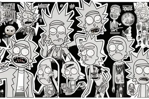 rick and morty tattoo idea