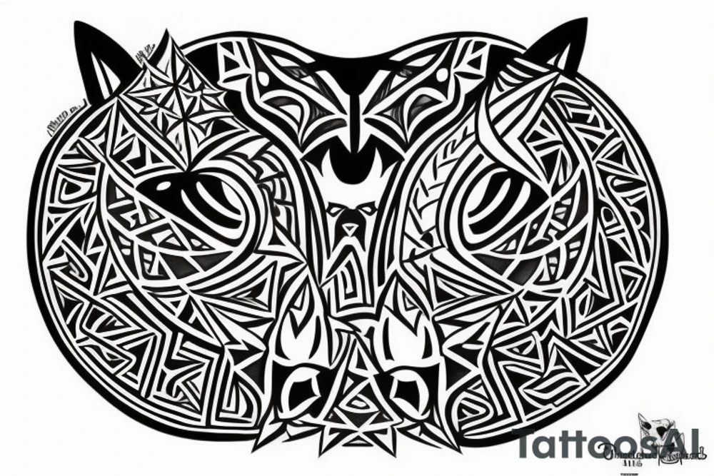 amazigh wolf tattoo idea