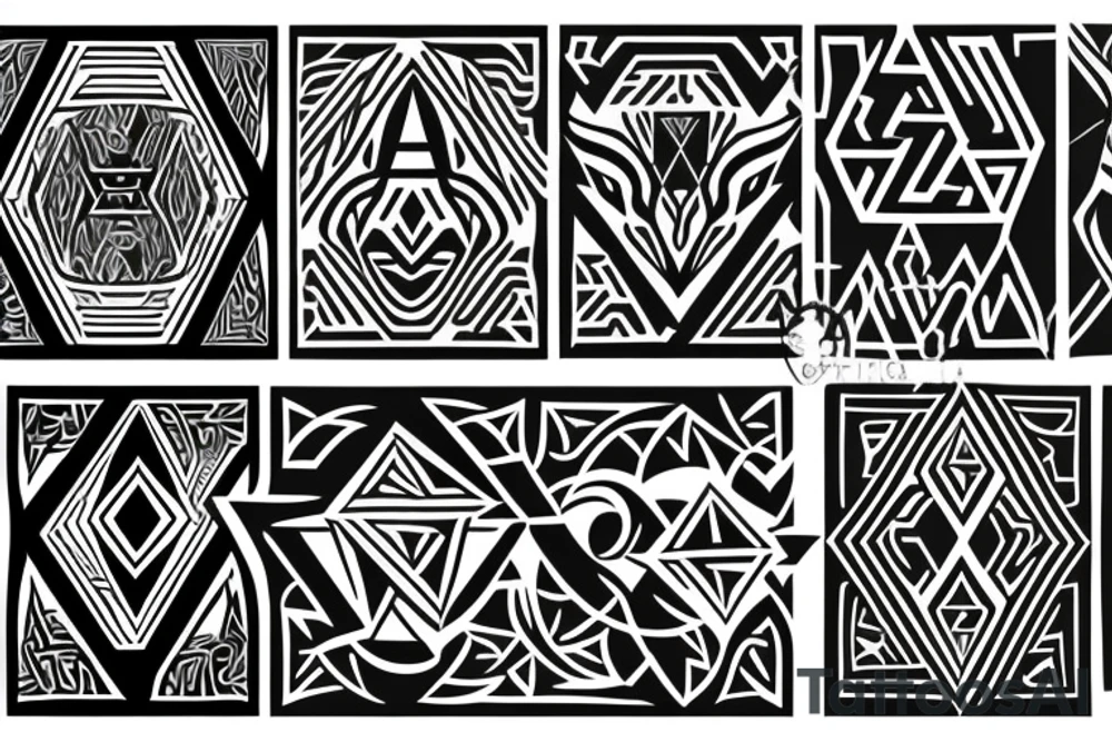 amazigh wolf tattoo idea