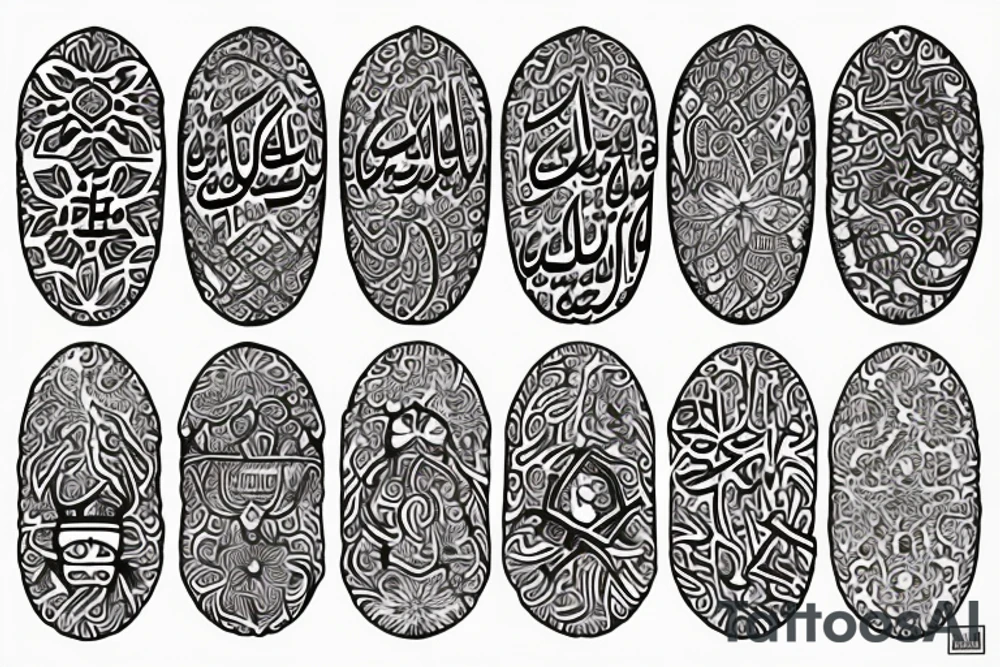 piece written in arabic tattoo idea