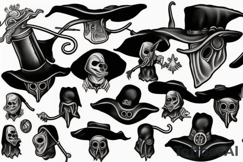 plague doctor mentos morti tattoo idea