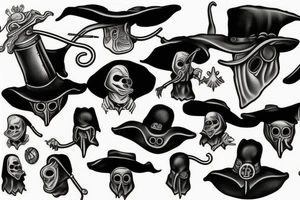 plague doctor mentos morti tattoo idea