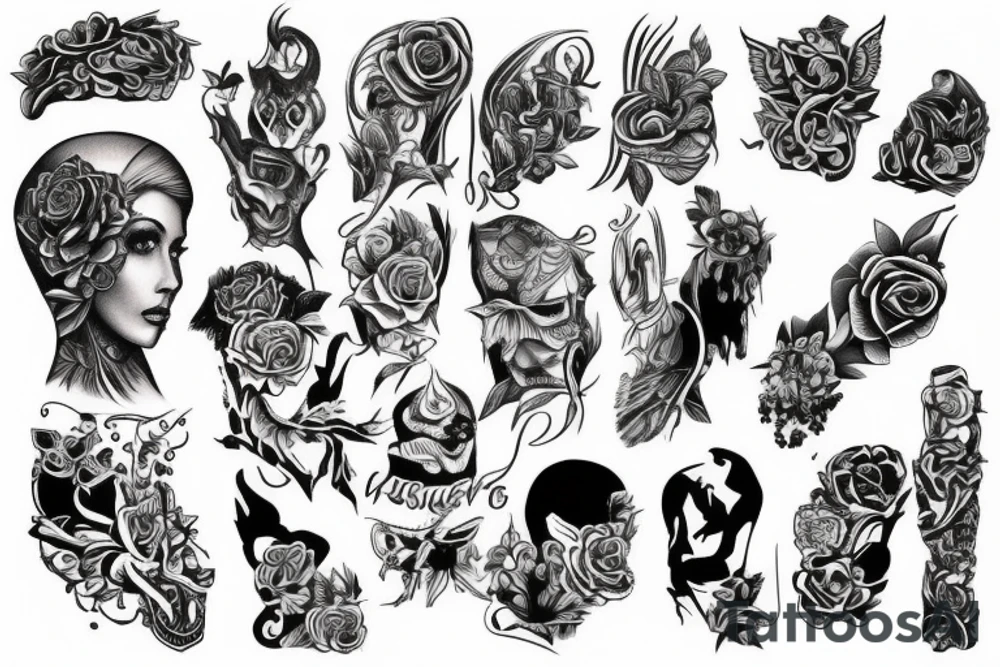 full leg tattoo tattoo idea