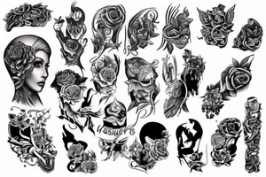 full leg tattoo tattoo idea