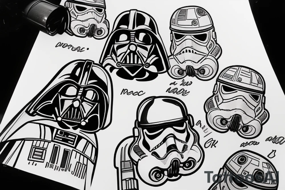 Star wars dog tattoo idea