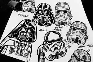 Star wars dog tattoo idea