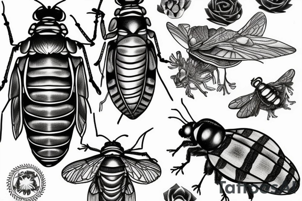 Cicada tattoo idea