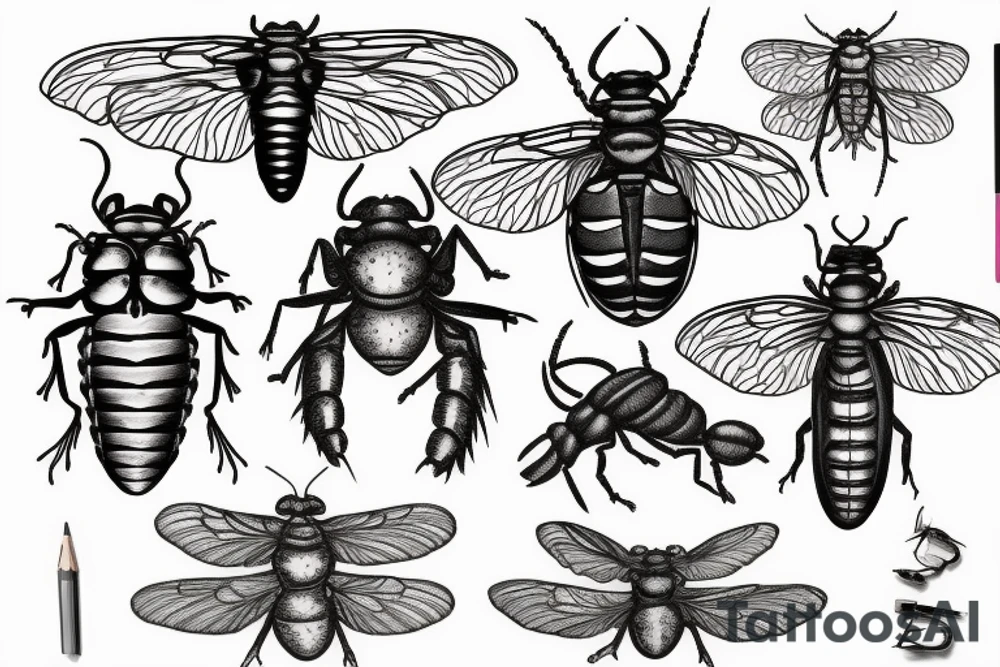 Cicada tattoo idea