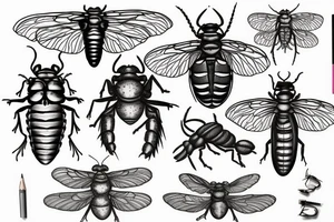 Cicada tattoo idea