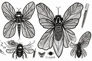 Cicada tattoo idea