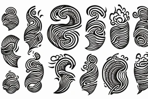 Great wave  trident tattoo idea