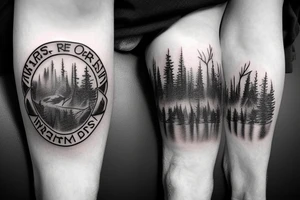 forest, woods, death, raptors, river, mountains, hiking, marine corps, usmc, storm, beauty tattoo idea