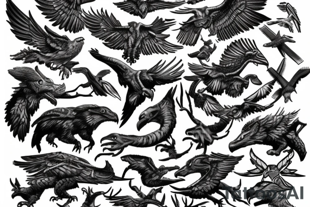 forest, raptors, river, hiking, marine corps, usmc, beauty tattoo idea