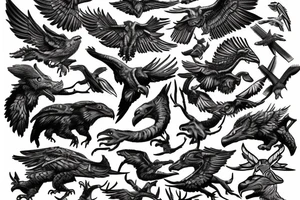 forest, raptors, river, hiking, marine corps, usmc, beauty tattoo idea