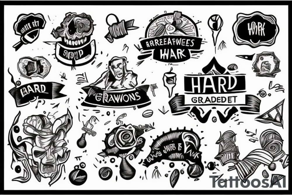 Hard work creates greatness tattoo idea