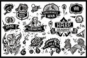 Hard work creates greatness tattoo idea