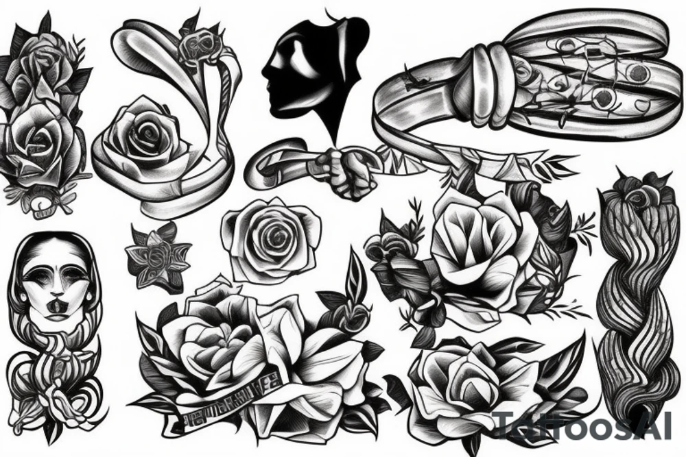 It doesn't matter if it hurts
Tie me up so I can't escape tattoo idea