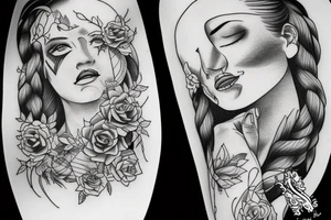 It doesn't matter if it hurts
Tie me up so I can't escape tattoo idea