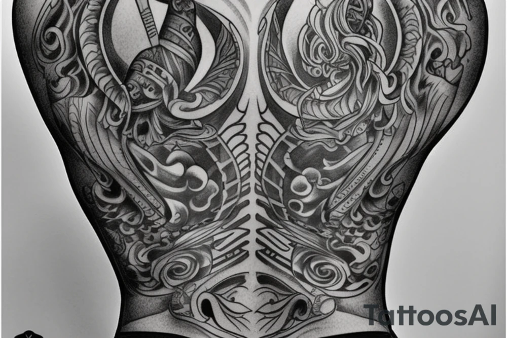 Libra for back leak tattoo idea