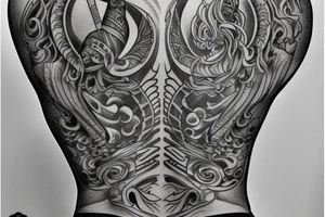 Libra for back leak tattoo idea
