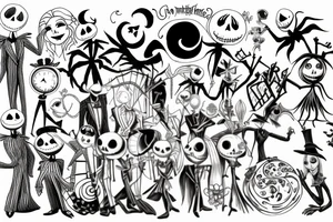 Nightmare before Christmas tattoo idea