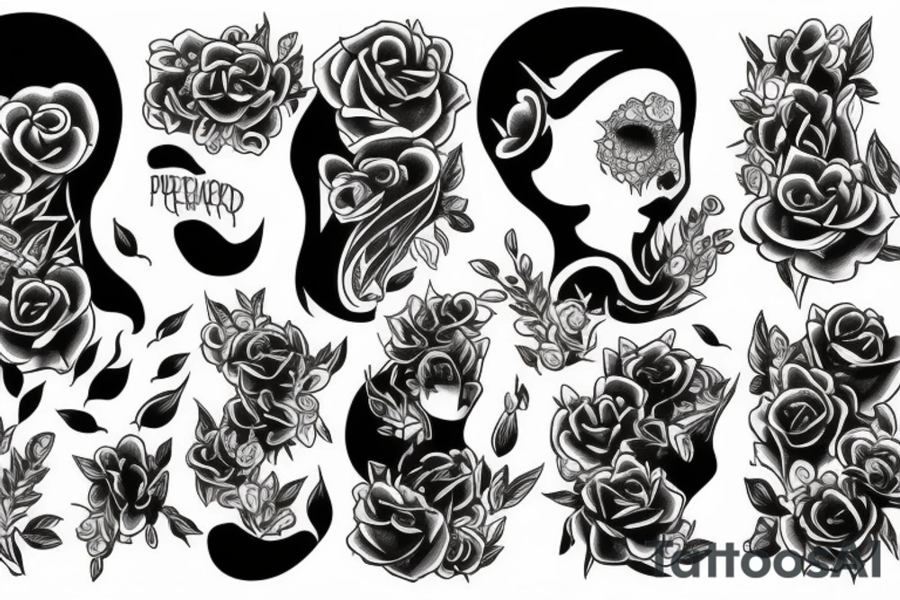 It's for back neck and discribe powerful and afraid tattoo idea