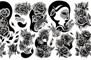 It's for back neck and discribe powerful and afraid tattoo idea