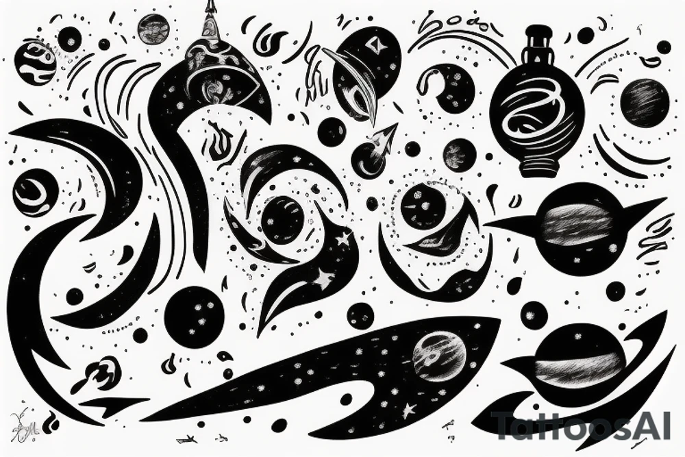 a tear in space time tattoo idea