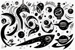 a tear in space time tattoo idea