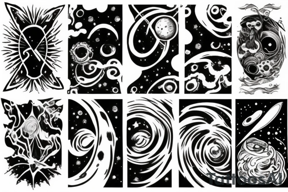 a tear in space time tattoo idea