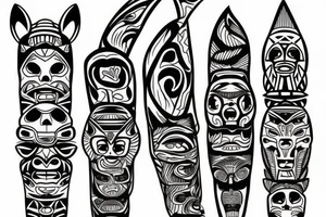 Totem pole tattoo idea