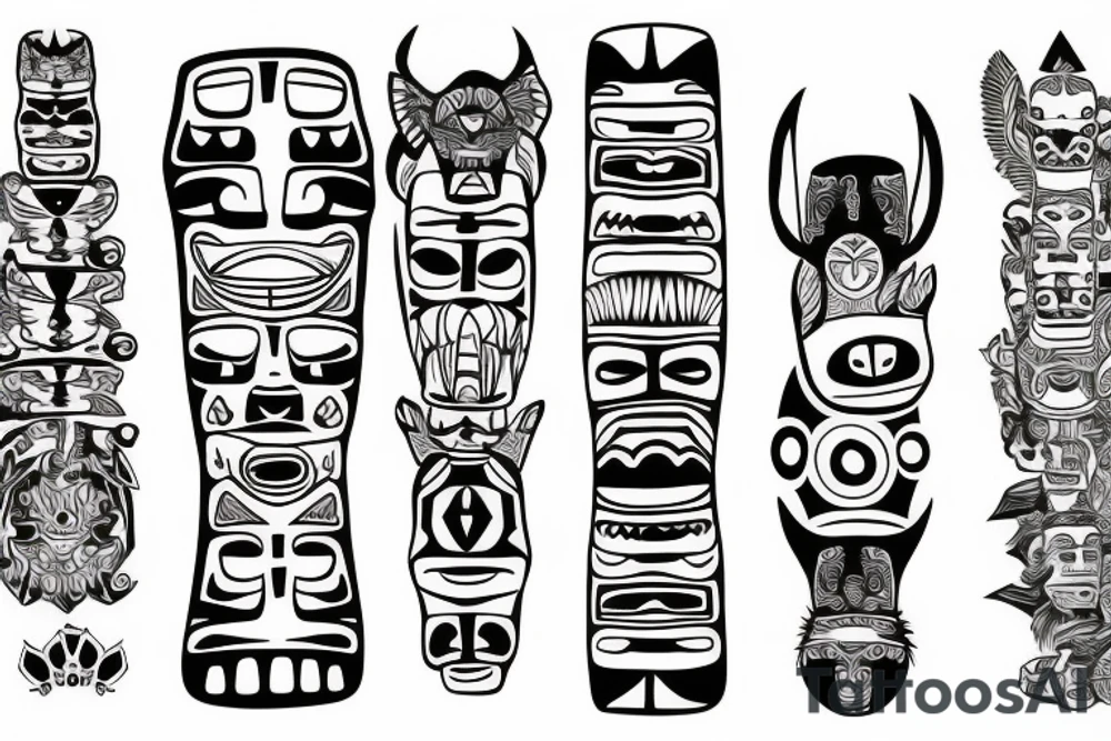 Totem pole tattoo idea