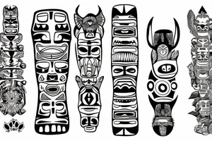 Totem pole tattoo idea