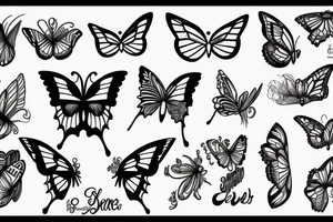 fearless, butterfly, power, evolution, self esteem tattoo idea