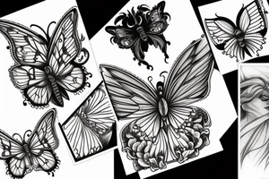 fearless, butterfly, power, evolution, self esteem tattoo idea