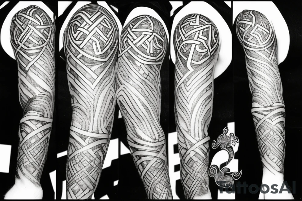 Ragnarok imagery nordic rune inspired tattoo idea