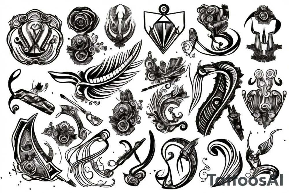 sagittarius, libra tattoo idea