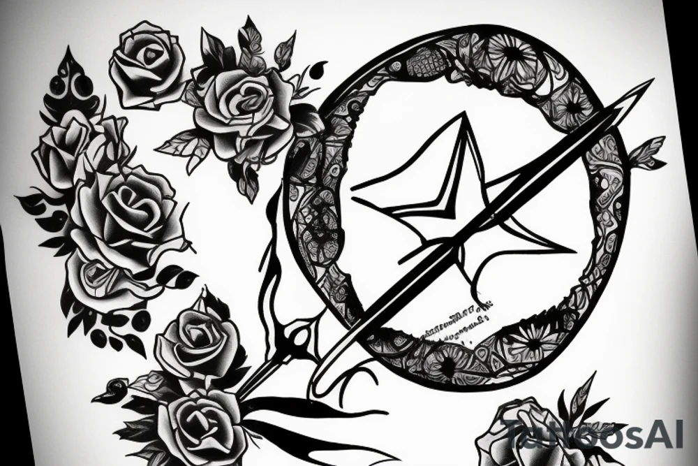 sagittarius, libra, broken love tattoo idea