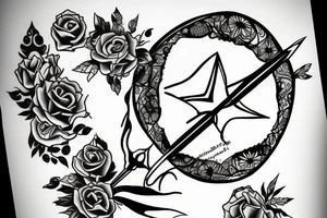 sagittarius, libra, broken love tattoo idea