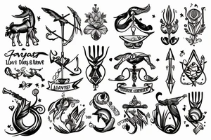 sagittarius, libra, always love tattoo idea
