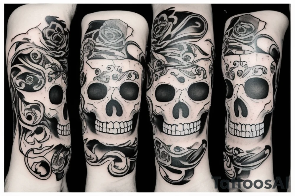 Skull tattoo idea