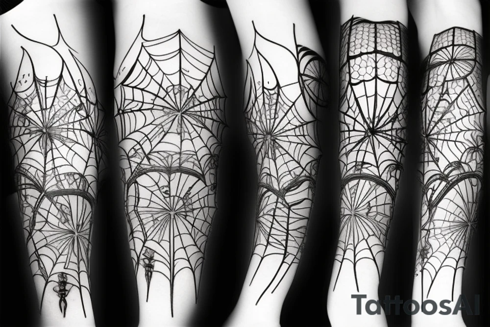 spider lily and memento mori symbolic tattoo idea