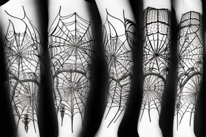 spider lily and memento mori symbolic tattoo idea