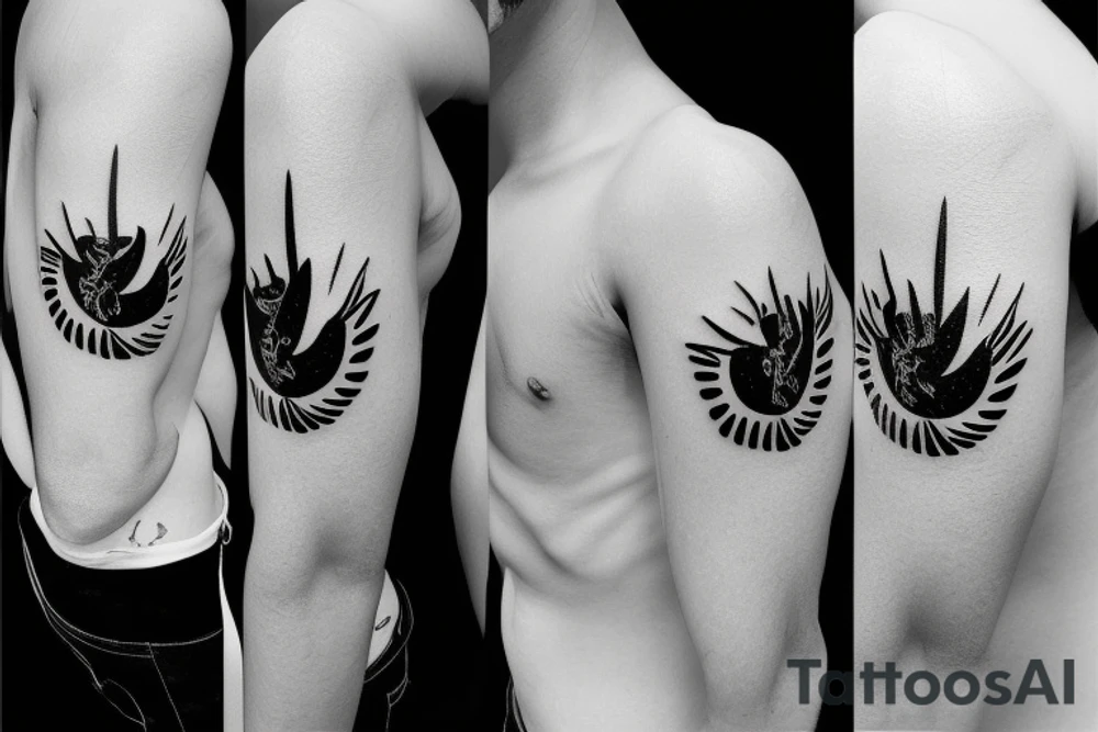 Bacardi logo with a semi-colon tattoo idea
