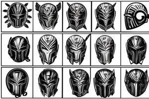 Spartan helmet tattoo idea