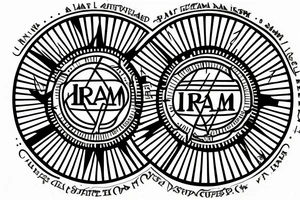 the text "iram qui vincit, hostes superat maximum" describing a circle tattoo idea