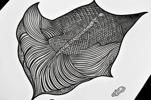 manta ray, glory, in motion tattoo idea