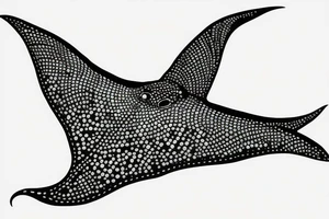 manta ray, mosaic tattoo idea