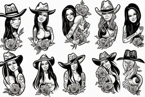 Cowgirl lesbians tattoo idea
